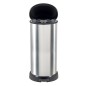 Curver Papelera de pedal Deco con forma D plateado 40 L Curver Papelera de pedal Deco con forma D plateado 40 L