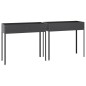 vidaXL Jardineras 2 unidades acero galvanizado gris antracita vidaXL Jardineras 2 unidades acero galvanizado gris antracita