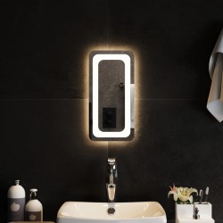 vidaXL Espejo de baño con LED 20x40 cm
