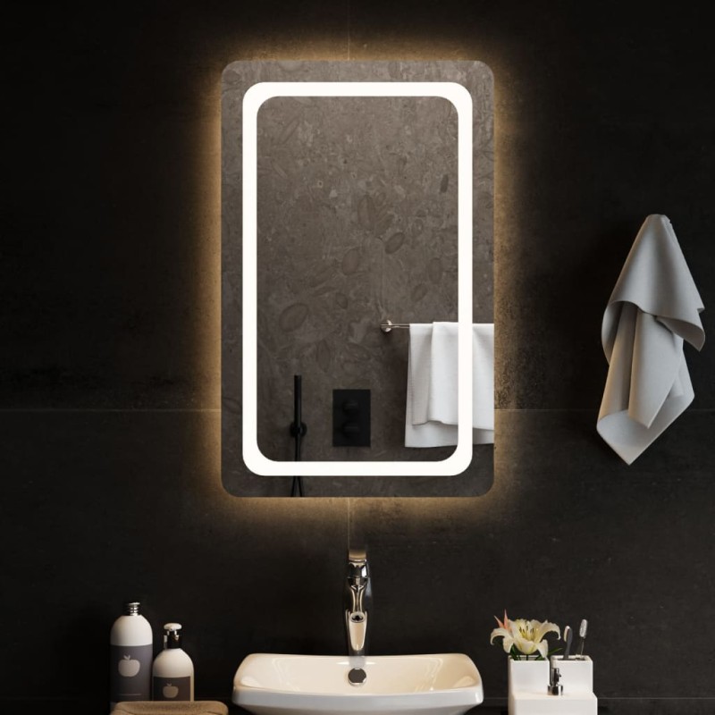 vidaXL Espejo de baño con LED 50x80 cm vidaXL Espejo de baño con LED 50x80 cm