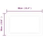 vidaXL Espejo de baño con LED 50x80 cm vidaXL Espejo de baño con LED 50x80 cm