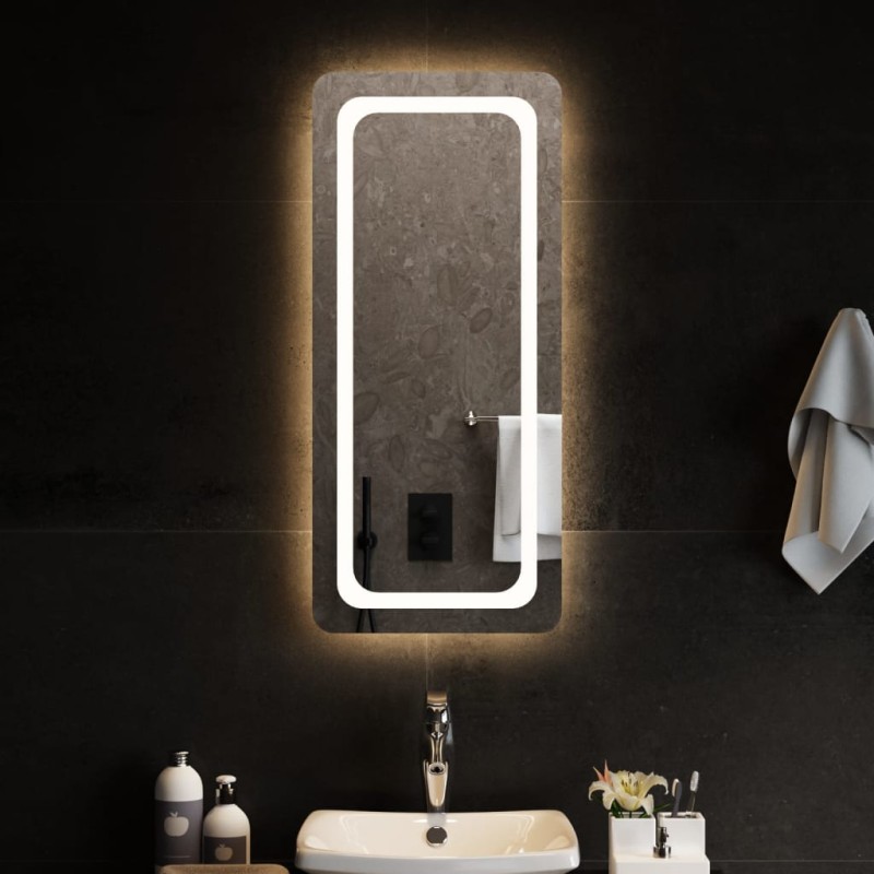 vidaXL Espejo de baño con LED 40x90 cm vidaXL Espejo de baño con LED 40x90 cm