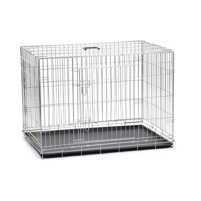 Karlie Jaula para perros con 2 puertas plateado 107,5x70,5x76,5 cm Karlie Jaula para perros con 2 puertas plateado 107,5x70,5x76,5 cm