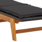 vidaXL Set de muebles de jardín 3 piezas ratán sintético madera acacia