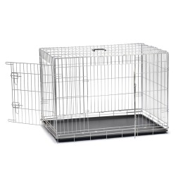 Karlie Jaula para perros con 2 puertas plateado 107,5x70,5x76,5 cm