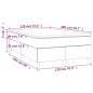 vidaXL Cama box spring con colchón tela gris taupe 120x200 cm