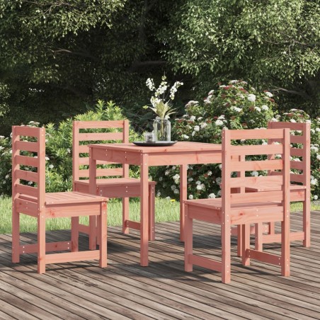 vidaXL Juego de comedor para jardín 5 pzas madera maciza Douglas