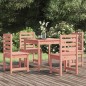 vidaXL Juego de comedor para jardín 5 pzas madera maciza Douglas vidaXL Juego de comedor para jardín 5 pzas madera maciza Douglas