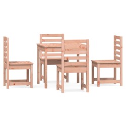 vidaXL Juego de comedor para jardín 5 pzas madera maciza Douglas