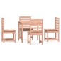 vidaXL Juego de comedor para jardín 5 pzas madera maciza Douglas vidaXL Juego de comedor para jardín 5 pzas madera maciza Douglas