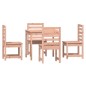 vidaXL Juego de comedor para jardín 5 pzas madera maciza Douglas vidaXL Juego de comedor para jardín 5 pzas madera maciza Douglas