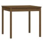 vidaXL Set de comedor de jardín 5 pzas madera maciza pino marrón miel vidaXL Set de comedor de jardín 5 pzas madera maciza pino marrón miel