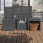 vidaXL Juego de cajas de jardín 4 piezas madera maciza de pino gris vidaXL Juego de cajas de jardín 4 piezas madera maciza de pino gris
