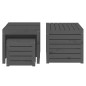 vidaXL Juego de cajas de jardín 4 piezas madera maciza de pino gris vidaXL Juego de cajas de jardín 4 piezas madera maciza de pino gris