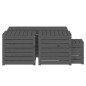 vidaXL Juego de cajas de jardín 4 piezas madera maciza de pino gris vidaXL Juego de cajas de jardín 4 piezas madera maciza de pino gris