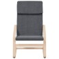 vidaXL Sillón de relax con taburete tela gris oscuro vidaXL Sillón de relax con taburete tela gris oscuro