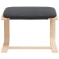 vidaXL Sillón de relax con taburete tela gris oscuro vidaXL Sillón de relax con taburete tela gris oscuro