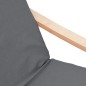 vidaXL Sillón de relax con taburete tela gris oscuro vidaXL Sillón de relax con taburete tela gris oscuro