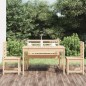vidaXL Juego de comedor de jardín 4 piezas madera maciza de pino vidaXL Juego de comedor de jardín 4 piezas madera maciza de pino