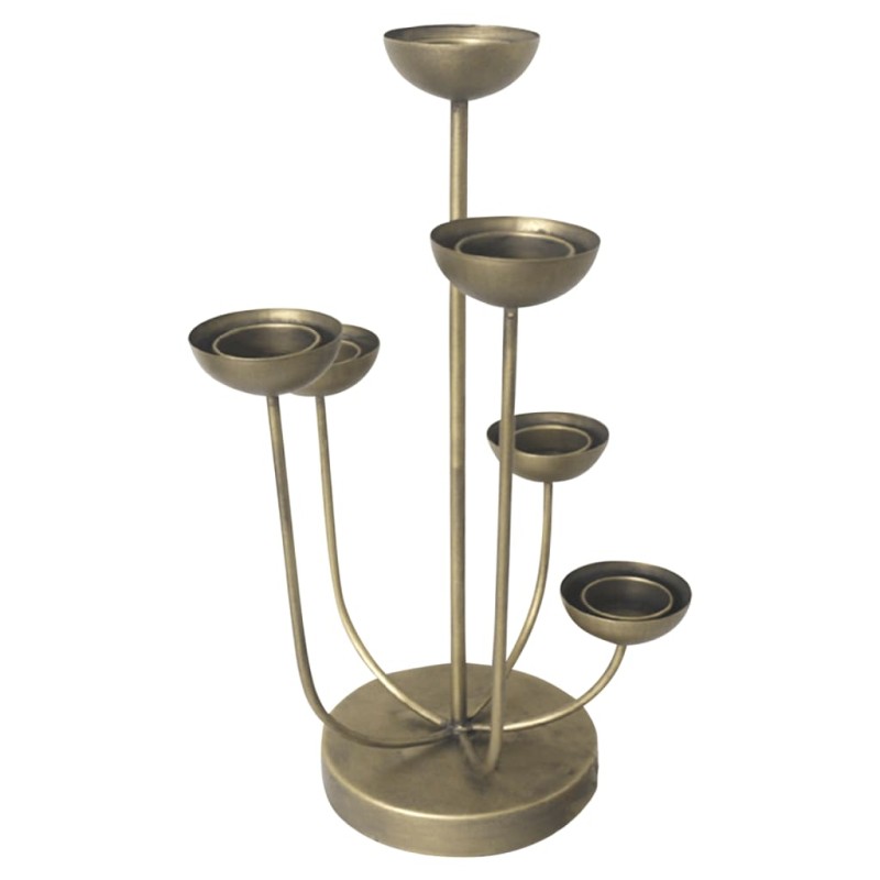 Lesli Living Soportes de vela Mira dorado 45,5 cm Lesli Living Soportes de vela Mira dorado 45,5 cm