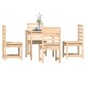 vidaXL Juego de comedor de jardín 5 piezas madera maciza de pino vidaXL Juego de comedor de jardín 5 piezas madera maciza de pino