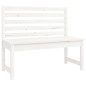 vidaXL Juego de comedor de jardín 4 piezas madera maciza pino blanco vidaXL Juego de comedor de jardín 4 piezas madera maciza pino blanco