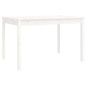 vidaXL Juego de comedor de jardín 4 piezas madera maciza pino blanco vidaXL Juego de comedor de jardín 4 piezas madera maciza pino blanco
