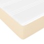 vidaXL Cama box spring con colchón tela color crema 140x190 cm vidaXL Cama box spring con colchón tela color crema 140x190 cm