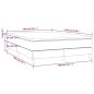 vidaXL Cama box spring con colchón tela color crema 140x190 cm vidaXL Cama box spring con colchón tela color crema 140x190 cm