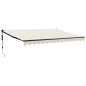vidaXL Toldo retráctil automático color crema 4,5x3 m vidaXL Toldo retráctil automático color crema 4,5x3 m