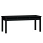 vidaXL Juego de comedor de jardín 4 piezas madera maciza pino negro