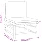vidaXL Set de muebles de jardín 3 piezas bambú y cojines gris claro vidaXL Set de muebles de jardín 3 piezas bambú y cojines gris claro