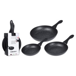 Excellent Houseware Juego de sartenes 3 piezas