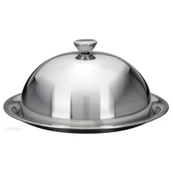 Excellent Houseware Campana de cristal con plato acero inoxidable