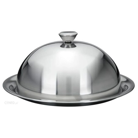 Excellent Houseware Campana de cristal con plato acero inoxidable
