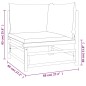 vidaXL Set de muebles de jardín 6 piezas bambú con cojines verde vidaXL Set de muebles de jardín 6 piezas bambú con cojines verde