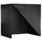 vidaXL Fundas de banco balancín 2 uds 12 ojales PE 220x177x220 cm