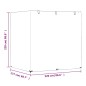 vidaXL Fundas de banco balancín 2 uds 12 ojales PE 220x177x220 cm
