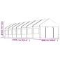 vidaXL Cenador con techo polietileno blanco 15,61x4,08x3,22 m vidaXL Cenador con techo polietileno blanco 15,61x4,08x3,22 m