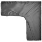 vidaXL Fundas muebles jardín forma de L 2 uds 16 ojales 285x285x90 cm