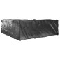 vidaXL Fundas muebles jardín forma de L 2 uds 16 ojales 285x285x90 cm