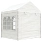 vidaXL Cenador con techo polietileno blanco 20,07x2,28x2,69 m