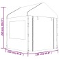 vidaXL Cenador con techo polietileno blanco 20,07x2,28x2,69 m