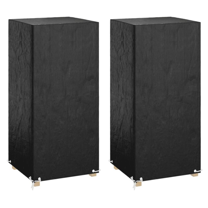 vidaXL Fundas sillas jardín 2 uds 8 ojales polietileno 75x70x140 cm vidaXL Fundas sillas jardín 2 uds 8 ojales polietileno 75x70x140 cm