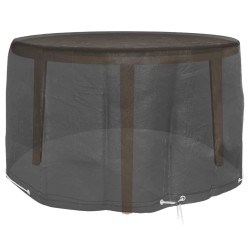 vidaXL Fundas para muebles de jardín 2 uds 6 ojales redonda Ø125x75 cm