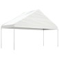 vidaXL Cenador con techo polietileno blanco 15,61x5,88x3,75 m vidaXL Cenador con techo polietileno blanco 15,61x5,88x3,75 m