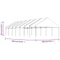 vidaXL Cenador con techo polietileno blanco 15,61x5,88x3,75 m vidaXL Cenador con techo polietileno blanco 15,61x5,88x3,75 m