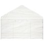 vidaXL Cenador con techo polietileno blanco 6,69x4,08x3,22 m