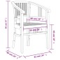 vidaXL Juego de comedor de jardín 7 piezas madera maciza de teca vidaXL Juego de comedor de jardín 7 piezas madera maciza de teca