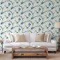 DUTCH WALLCOVERINGS Papel pintado Flower azul claro DUTCH WALLCOVERINGS Papel pintado Flower azul claro